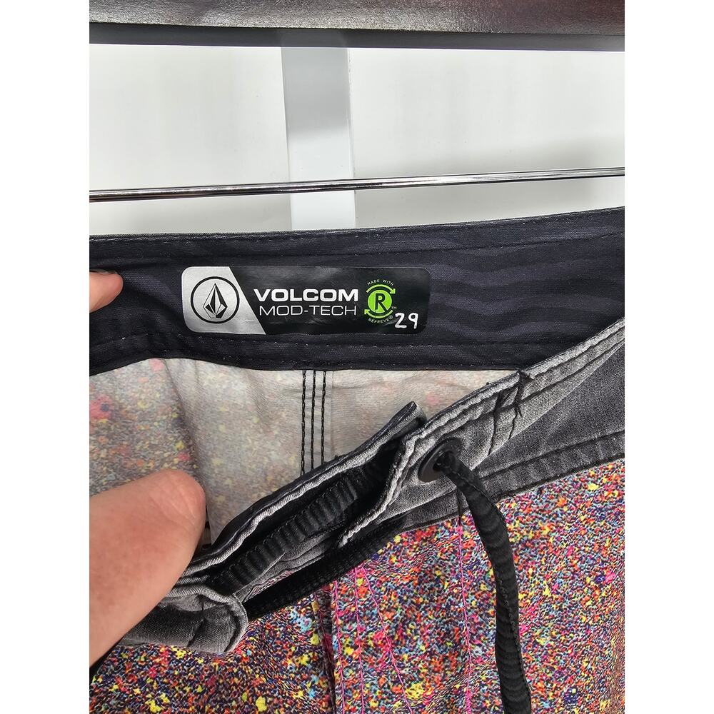 Volcom Mens Sz 29 Mod Tech Board Shorts Colorful … - image 3